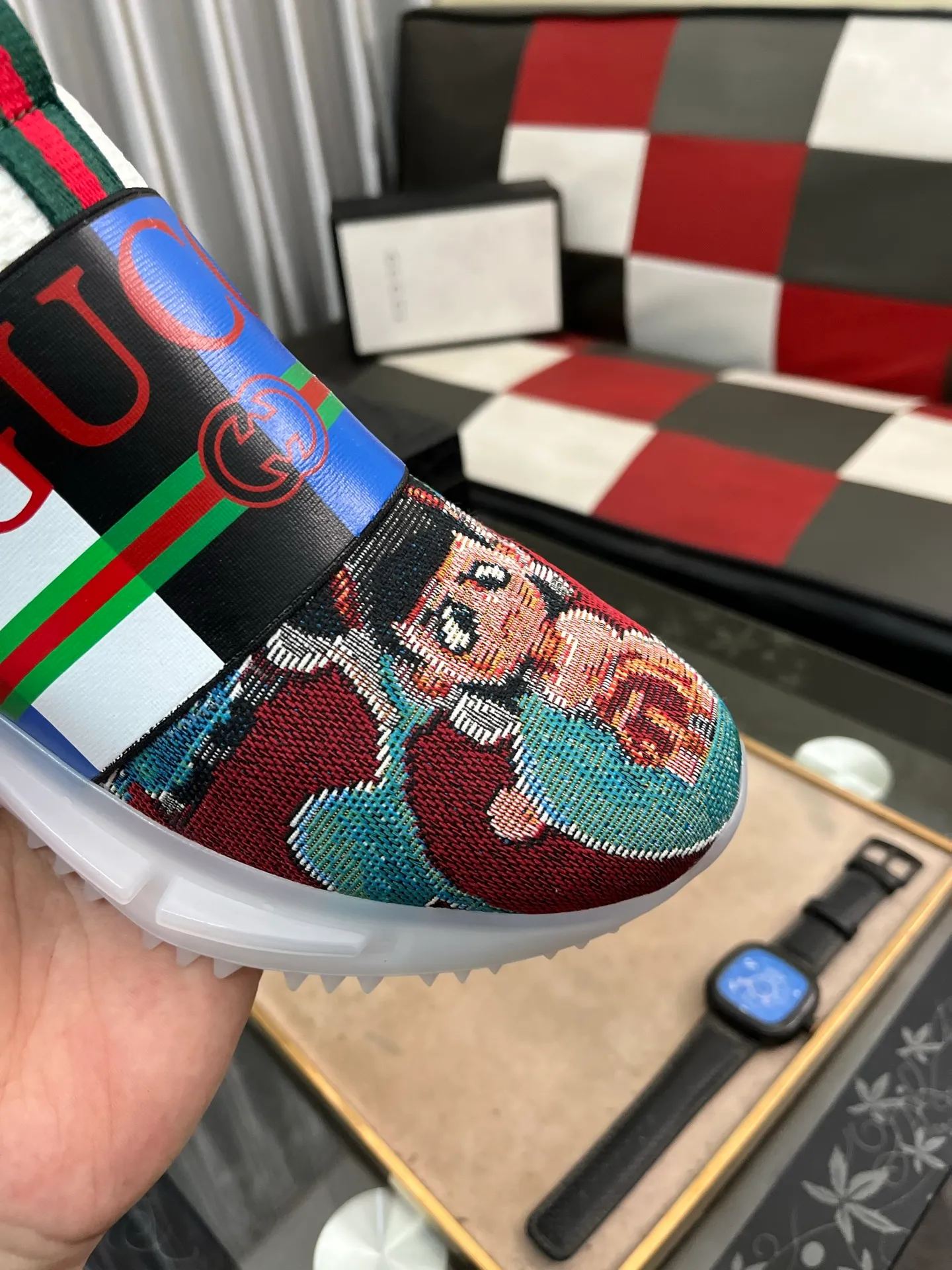 Men's shoes 💰458⌚️⌚️ (GUCCI-Gucci) luxury brand sports and casual shoes, imported original material, sheepskin lining, high-end and comfortable, original outsole is light and wear-resistant! Purely handmade, details determine quality! 38-443️⃣colors available